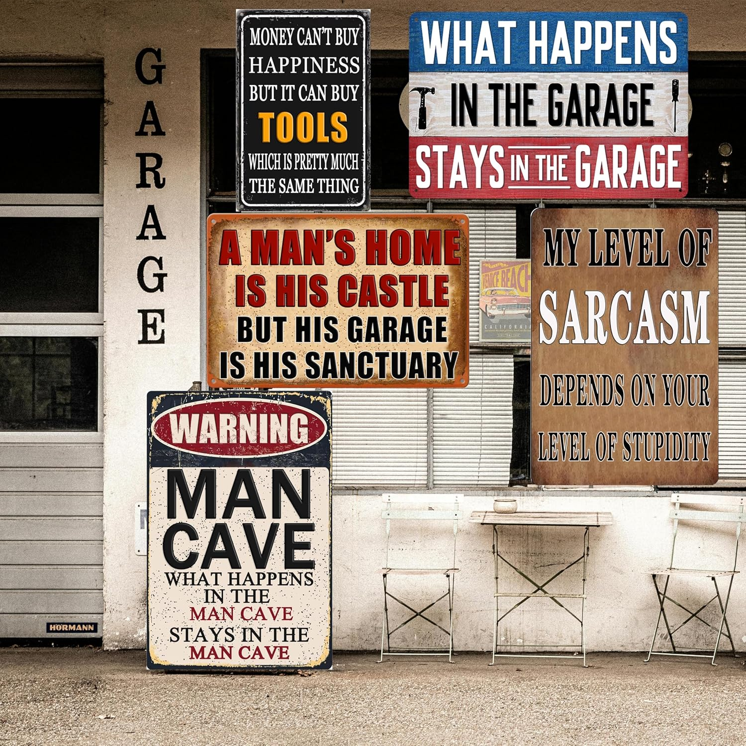 Funny Sarcastic Metal Tin Sign Funny Signs for Bedroom Man Cave Decor for Men Garage Cool Stuff for Your Room Boys My Level of Sarcasm Depends on Your Level of Stupidity Sign Bar Shop Signs 8X12 Inch image number 3