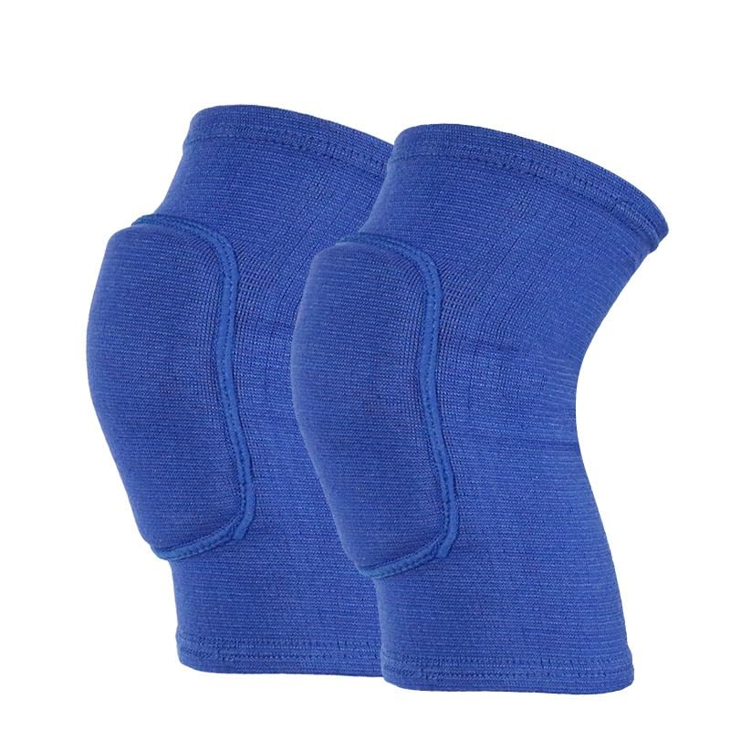 Soft Knee Pad Cover Tight Non-Falling Sponge Sleeves Breathable Flexible Elastic Support Protector Pad 2PCS (Blue, S)