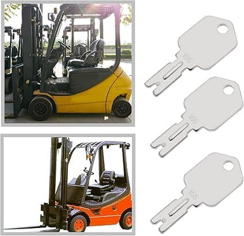 10PCS Forklift Keys 166 Ignition Keys Compatible with Clark Compatible with Hyster Compatible with Yale Heavy Equipment Keys image number 1