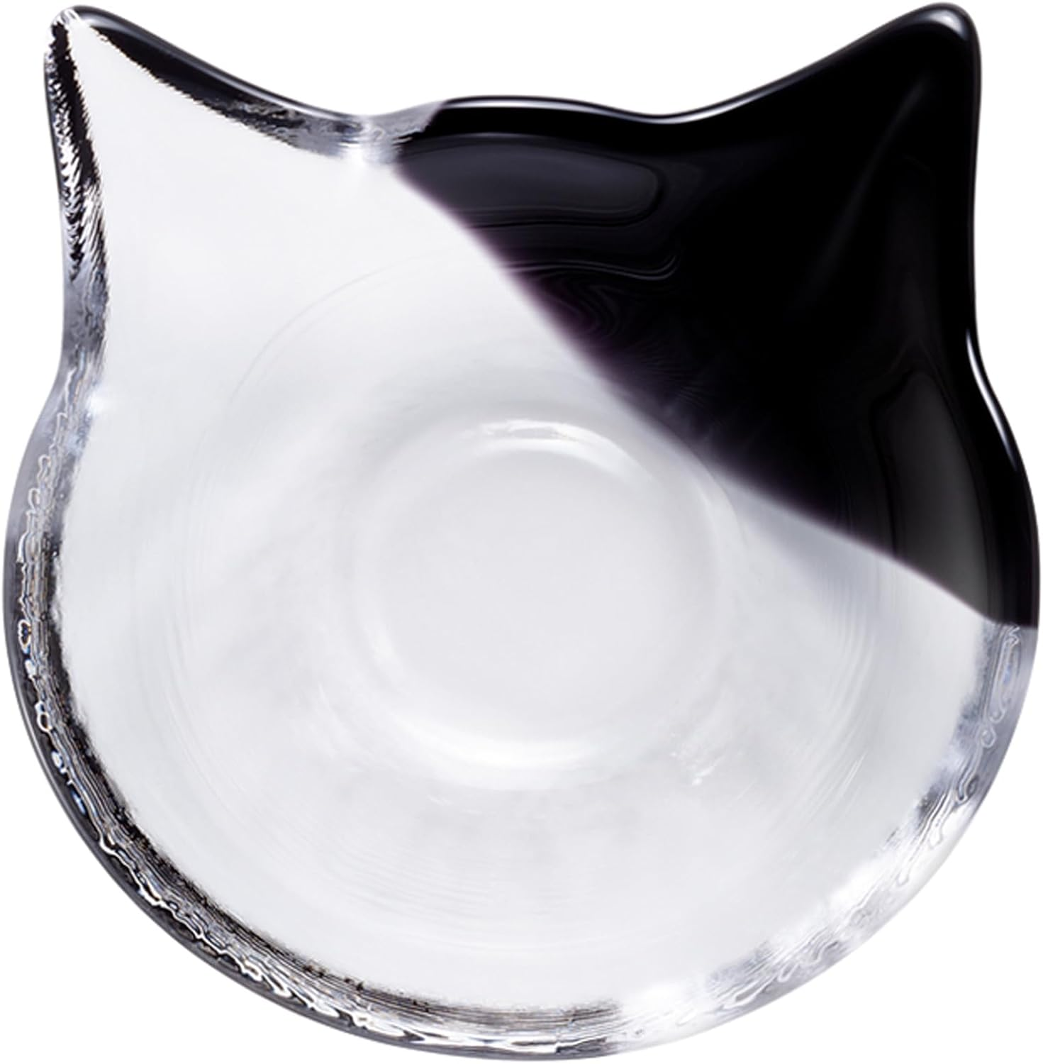 Aderia F75146 Coco Cat Glass Small Bowl, Made in Japan, Coconeco Craft Tea Cat Shaped Small Plate Set, Stylish, Cute, Present, Gift, Wedding, Moving, Celebration, New Life, Living Alone, Japanese