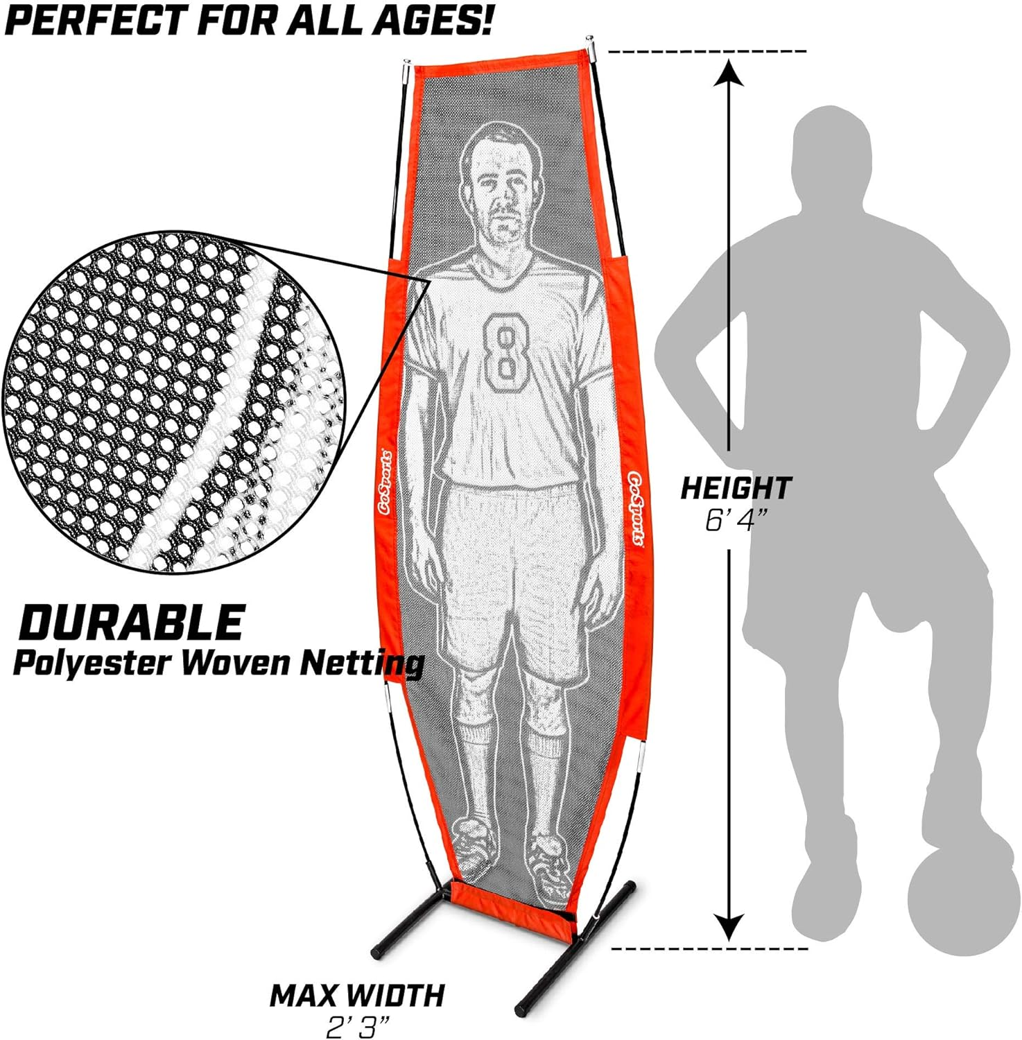 Gosports XTRAMAN Soccer Dummy Defender Training Mannequin, Red