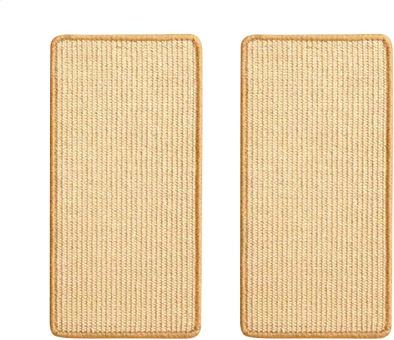 Pack of 2 Cat Scratching Mat, Natural Sisal Rug, Cat Scratching Mat, Non-Slip Scratching Boards Sisal Mat, Cat Floor Scratching Pad, Cat Scratching Furniture, Corners Scratch Protection for Sofas image number 3