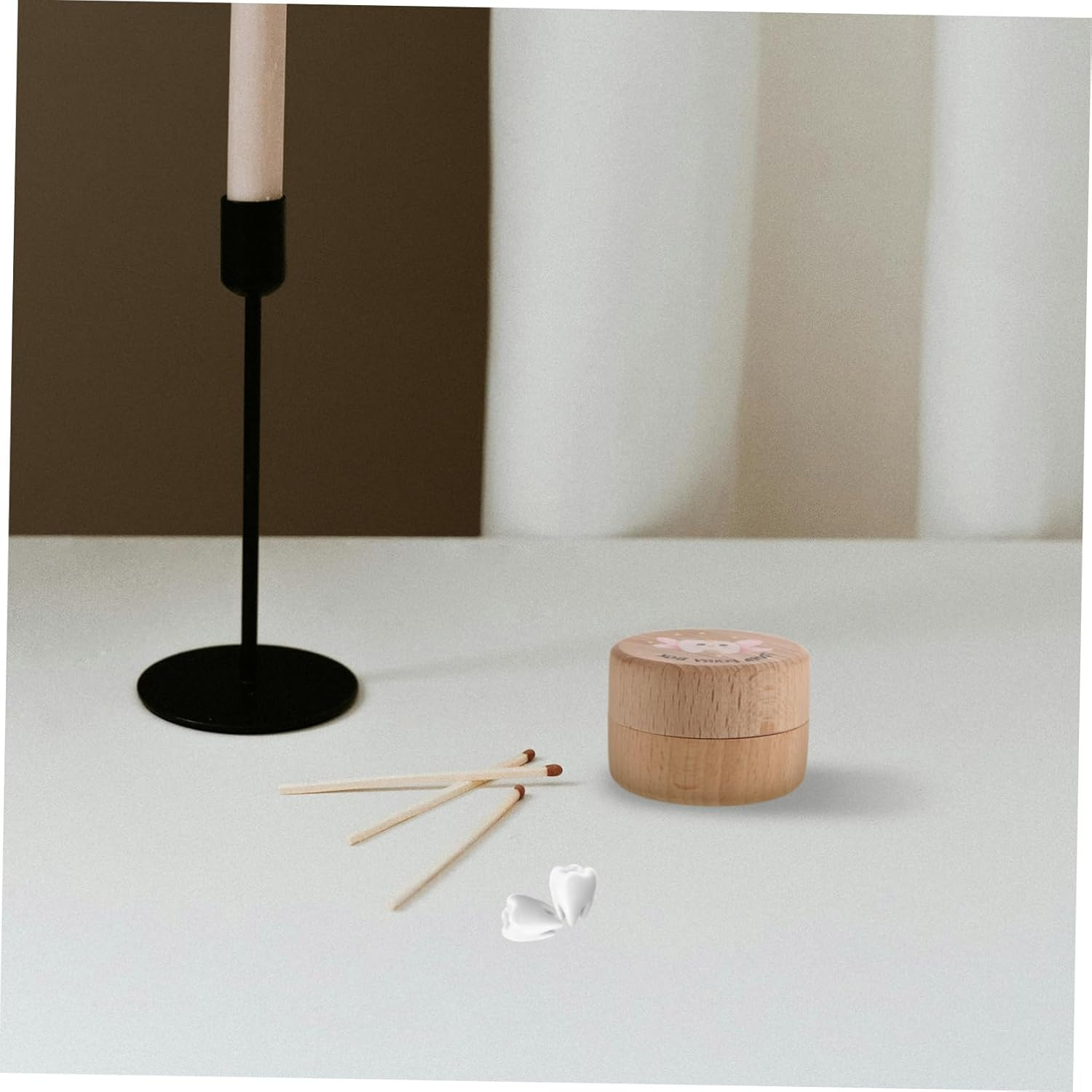 Unique Tooth Holder Keepsake Box Organize First Teeth Curls Modern for Boys and Girls