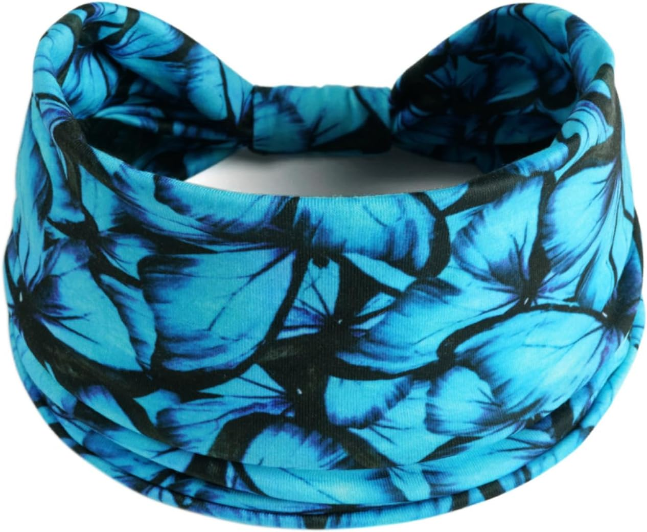 Fashion Headbands for Women Hair Headscarves Hair Band Turban Flower Cotton Headbands Wide Yoga Sports Headband Head Wrap (P6Wbutterleo) - P6Color1 image number 7