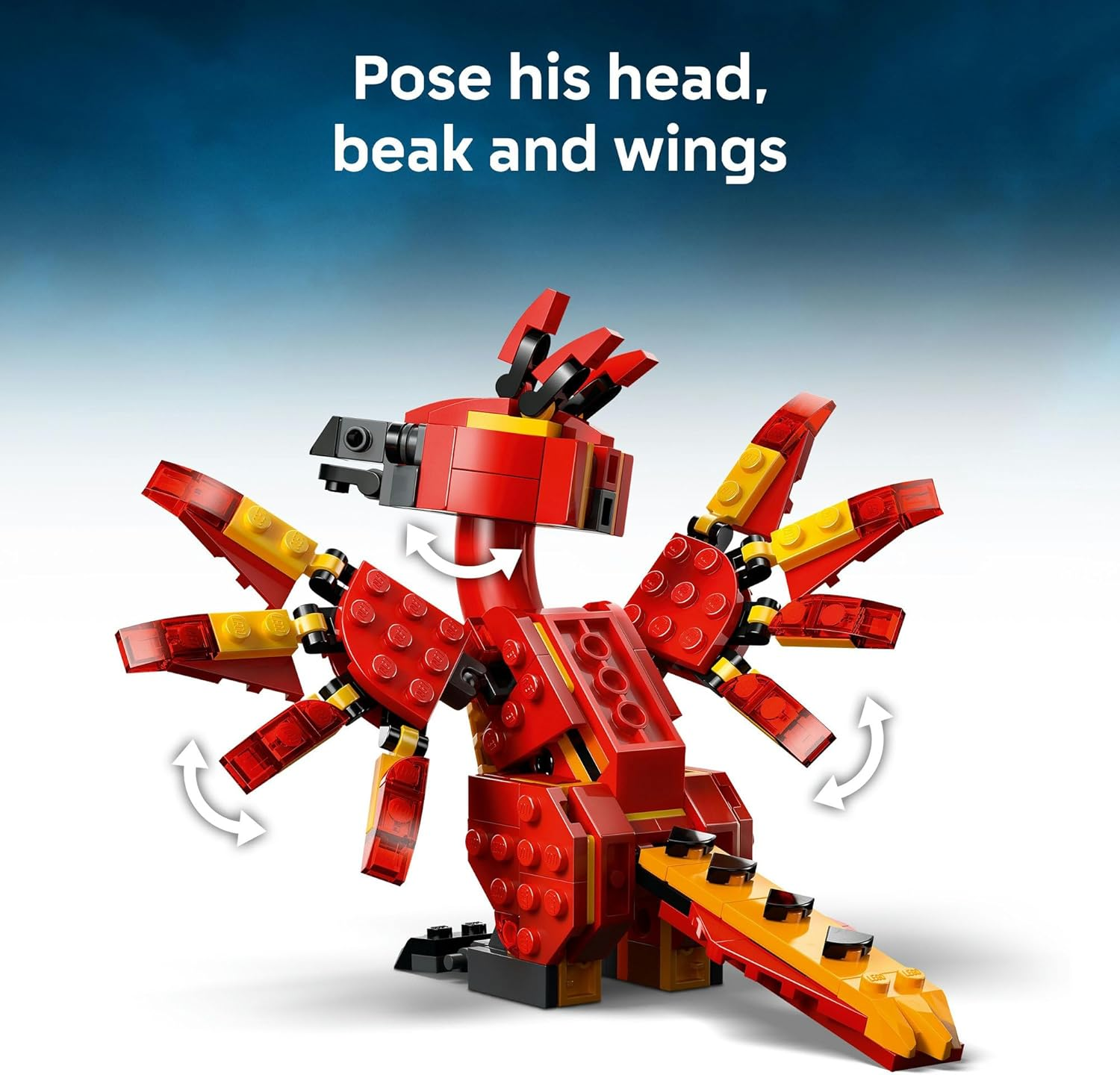 LEGO&reg; Harry Potter&trade; Fawkes&trade;: Dumbledore&rsquo;S Phoenix Toy 76448 Mythical Creature Figure, Wizard Toys for Girls, Boys and Fans Aged 8 Plus, Treat for Kids, Includes a Sorting Hat&trade; image number 2
