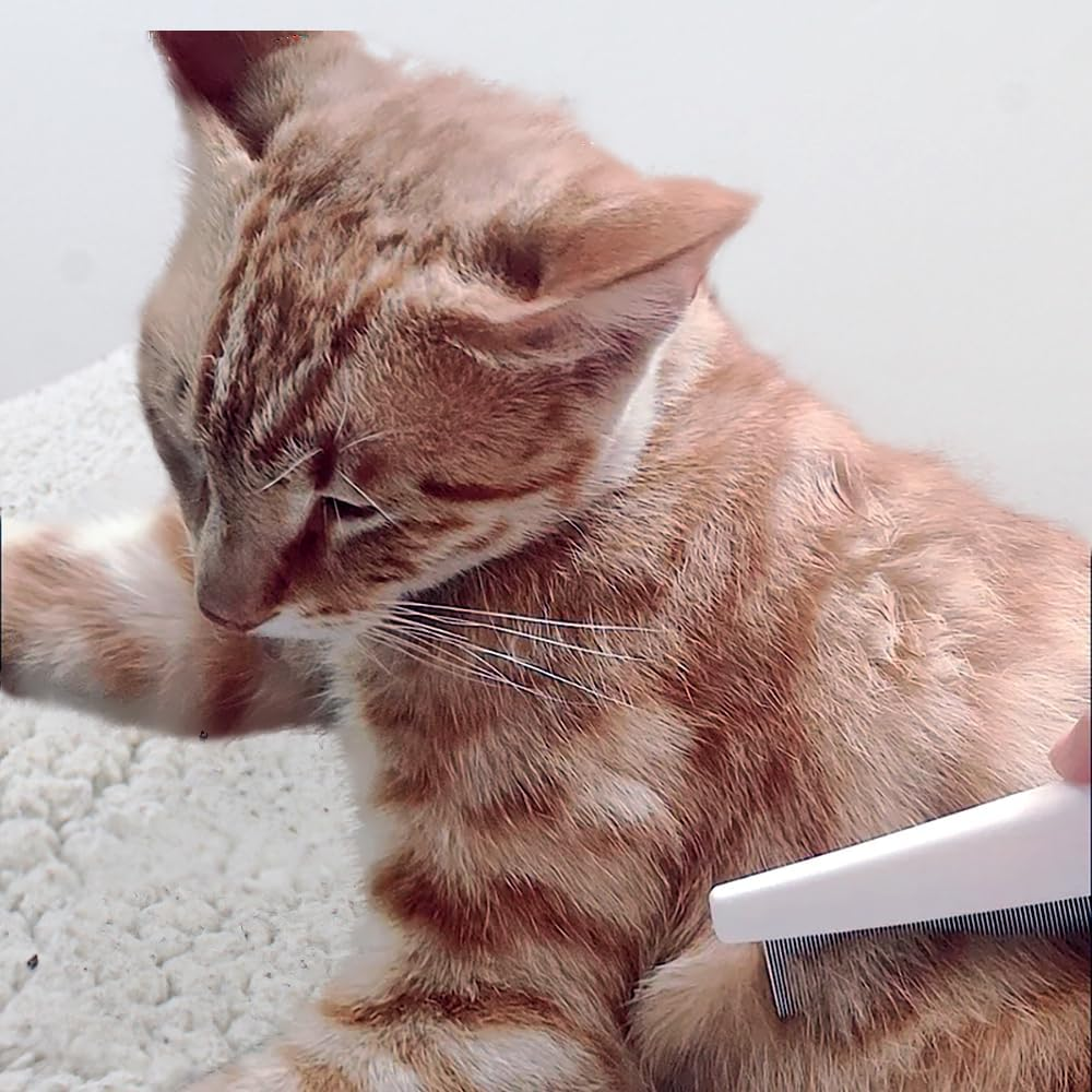 Multifunctional Pet Grooming Comb - Flea Removal, Tear Stain Remover for Dogs, Cats, Puppies, and Small Pets image number 4