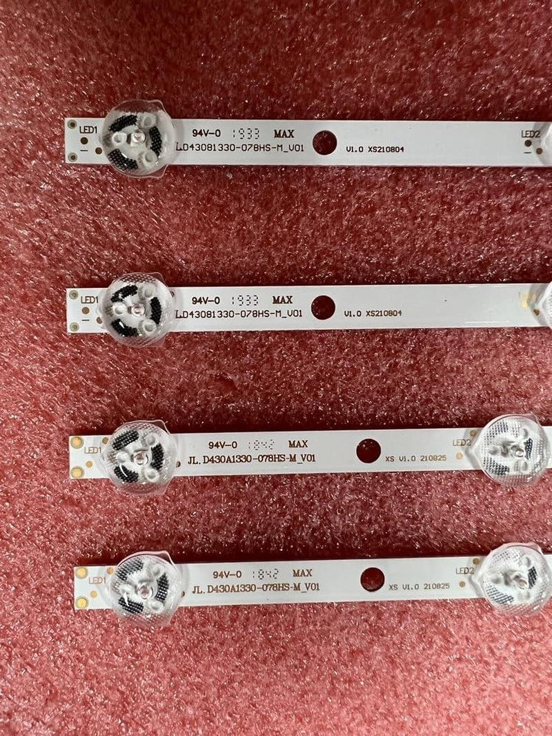 LED Backlight Strip(4) Compatible with Panasonic TX-43GX555 TX-43GX555B 43T6863DB TX-43FX550B 43FX550E 43FX551B TX-43GX555E TX-43FS350E (Color : Kit 4Pcs for 1 TV) - 5 Kit For 5 Tv image number 5