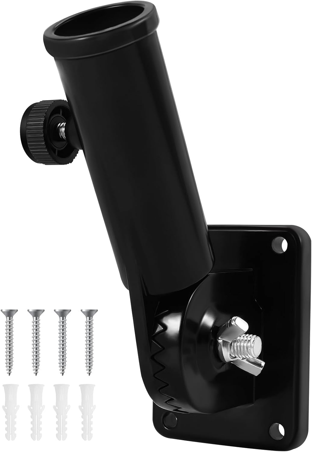 Metal Hitch Mount Flag Pole Mounting Bracket, Black image number 4