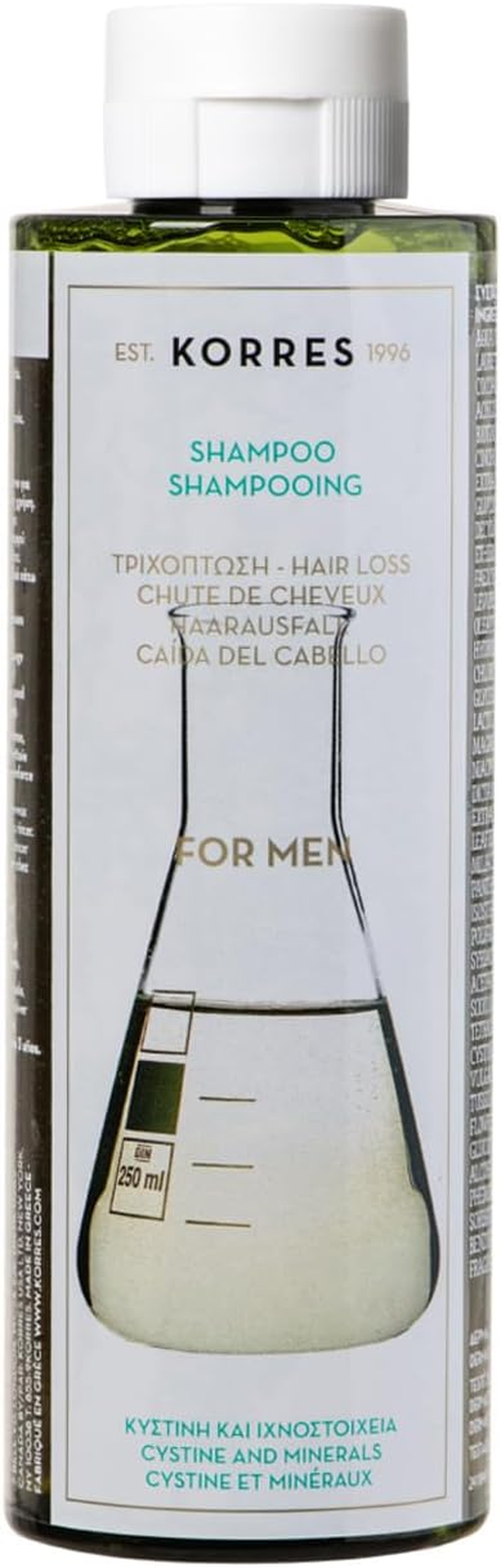 KORRES Anti-Male Hair Loss Shampoo with Cystine & Trace Elements 250Ml