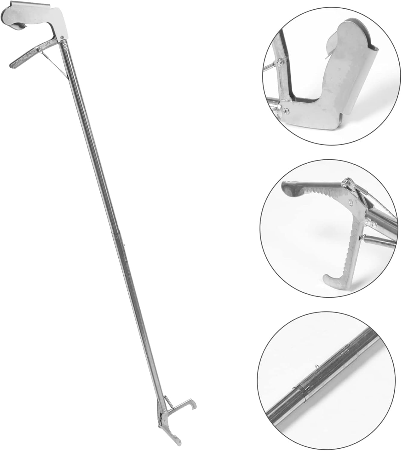 COSMEVIVI Durable Stainless Steel Snake Catcher Tongs Foldable Snake Grabber Tool with Lock for Garden and Zoo Use Non Slip Grip Snake Sticks image number 4