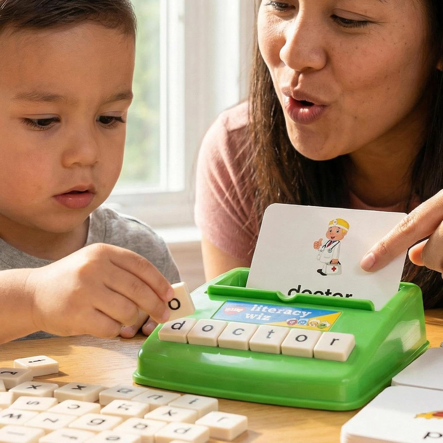 BOHS English Literacy Wiz Fun Game -Lower Case Sight Words - 60 Flash Cards - Preschooler Language Learning Educational Toys image number 4