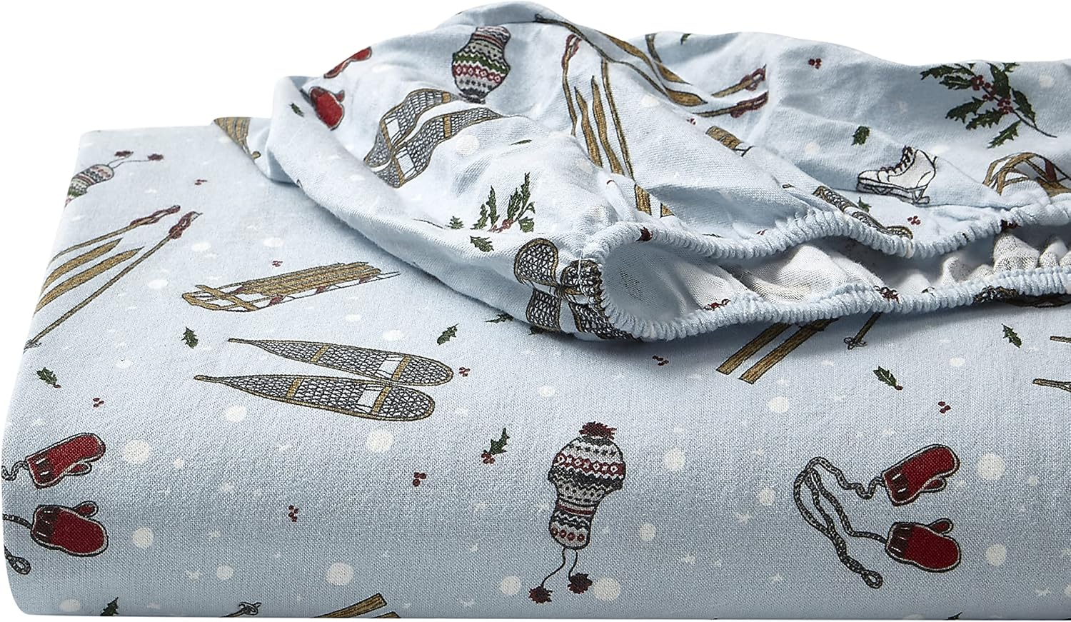 Eddie Bauer - Twin Sheets, Cotton Flannel Bedding Set, Brushed for Extra Softness, Cozy Home Decor (Snow Days, Twin) image number 6