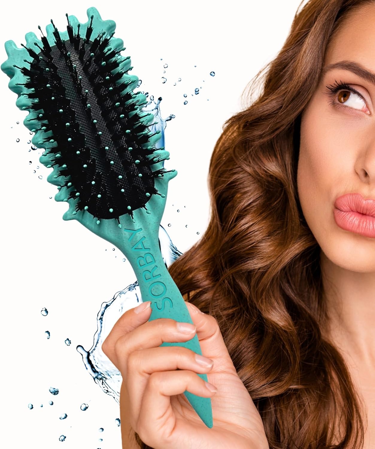 Sorbay Define Curls Brush for Curly Hair Products for Wavy Straight Bounce Curly Hair Brush Curling Comb Hairbrush Curl Define Brush Suitable for Women and Men (UK BRAND) image number 2