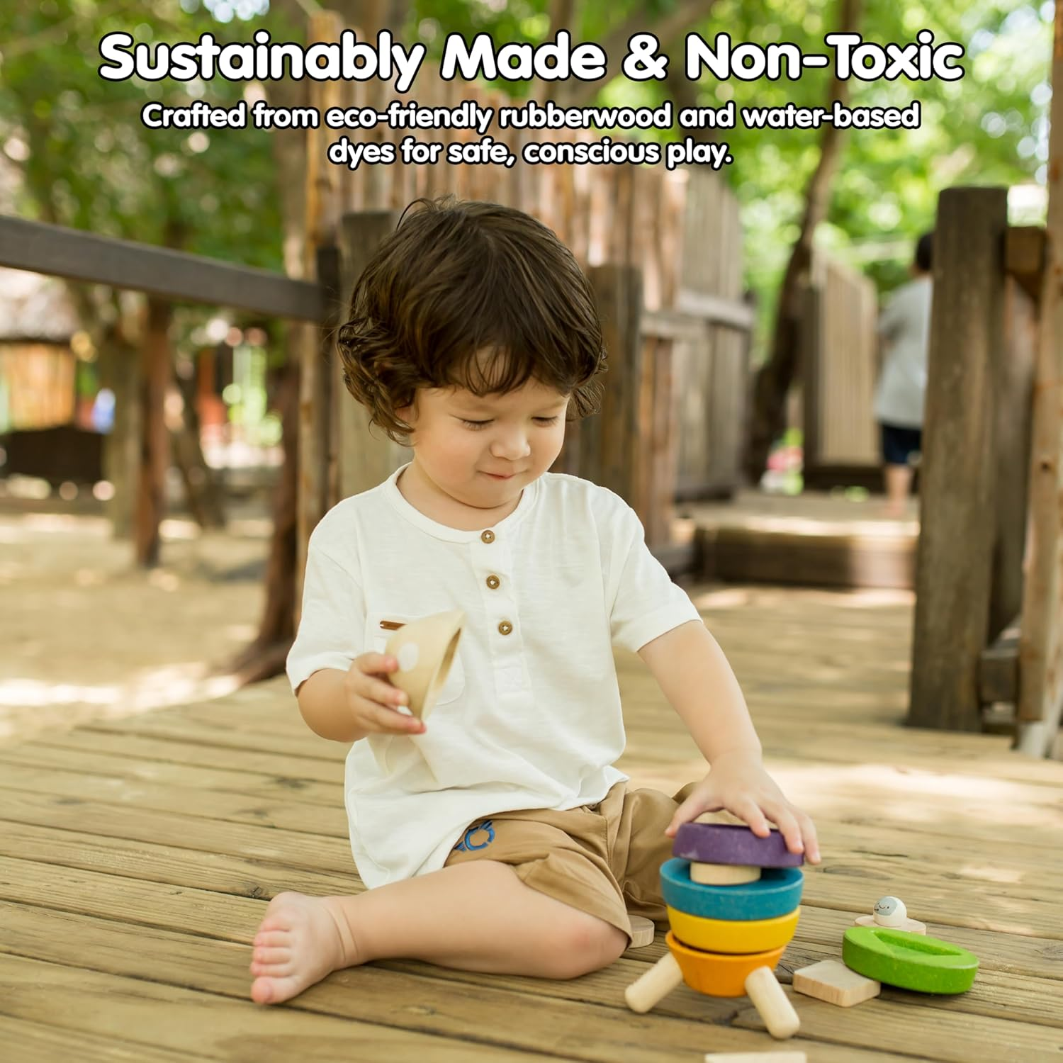 Plantoys - Stacking Rocket - Multicolor image number 2