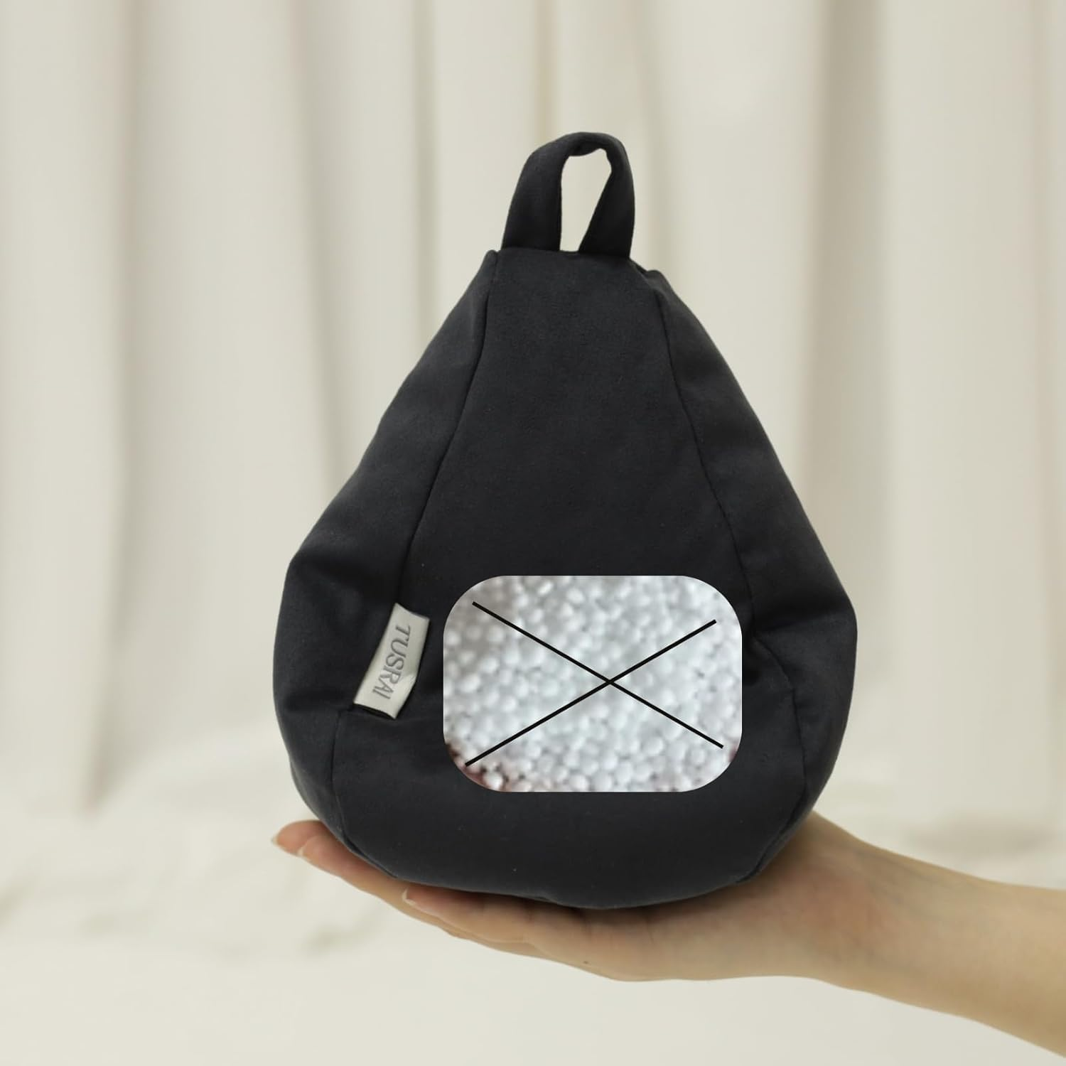 2Pcs Cover of Miniature Bean Bag Couch for Doll (No Filler) Ultra Soft Microfiber Microsuede anti Slip Mini Bean Bag Chair Cell Phone Holder Black Grey - (Cover Only)2Pcs--Dark Green image number 7