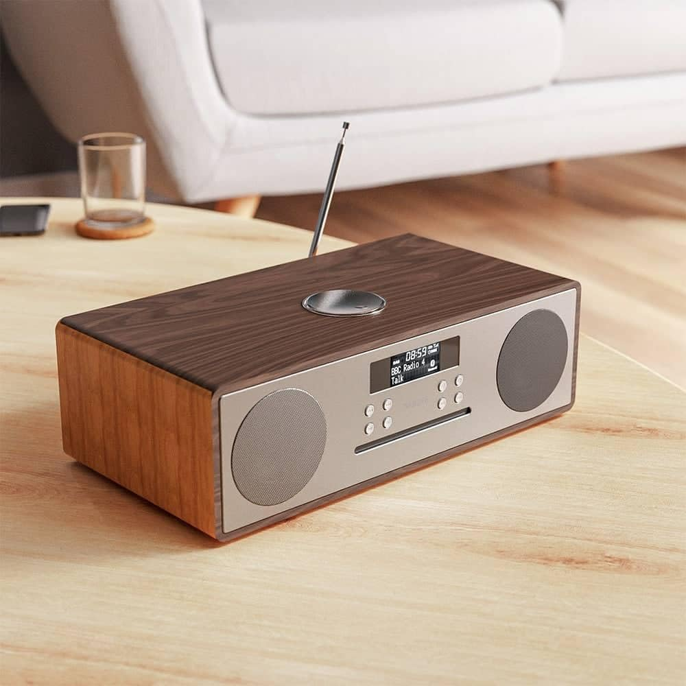 Majority Oakington Bluetooth DAB Radio and CD Player and Music System, Oak, Walnut image number 4