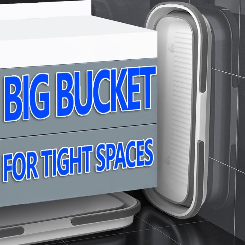 Strike Collapsible Bucket with Removable Wheels &ndash; 60Cm Wide &ndash; 26L Capacity &ndash; Waterproof Rubber &ndash; Foldable Storage &ndash; Home, Worksite, Car Wash, Party Use image number 4