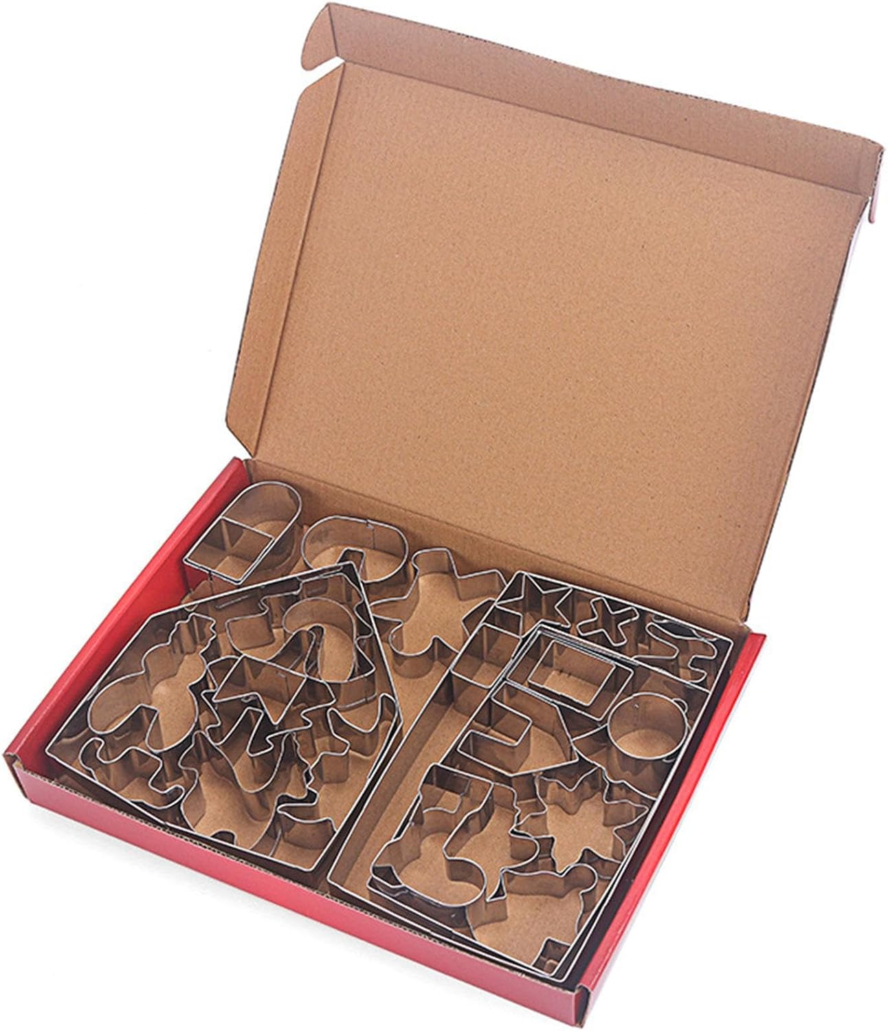 Gingerbread House Cookie Cutter, Cartoon Cookie Shapes for Winter Holiday - Cartoon Festival Cookie Molds Kitchen Baking Tool for Winter Christmas Home Party Supply Jeciy-Au image number 4