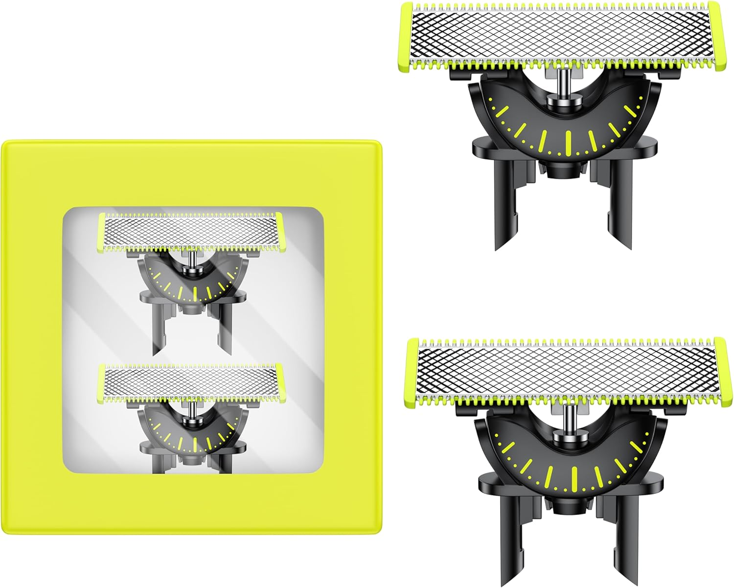 Oneblade 360 Blades for Philips,Genuine Replacement Blades for Oneblade Electric Shaver and Trimmer,Durable Stainless Steel, Trim, Edge and Shave,2 Pack, QP430/60 image number 2