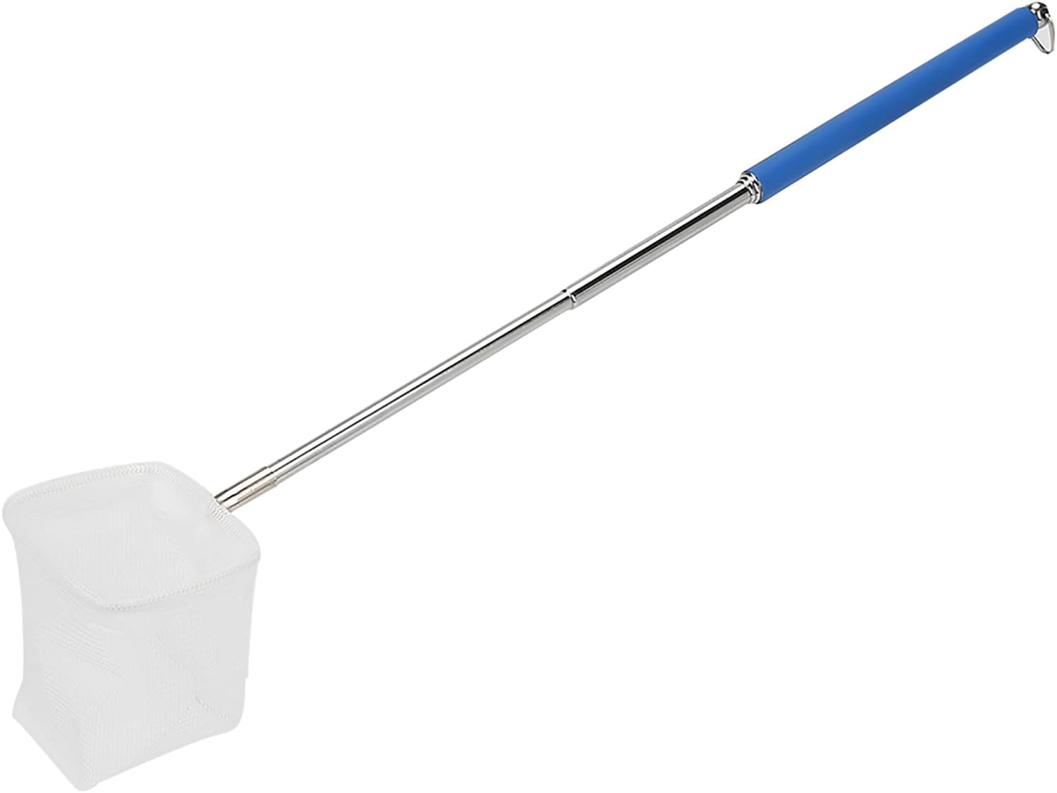 Adjustable Mini Fishing, Net Pole for Aquarium Tank Fish Accessories Shrimp 20 57.5Cm Expandable Blue Square round Net Black (Round Net) (Square Net) (Round Net) (Square Net) image number 1