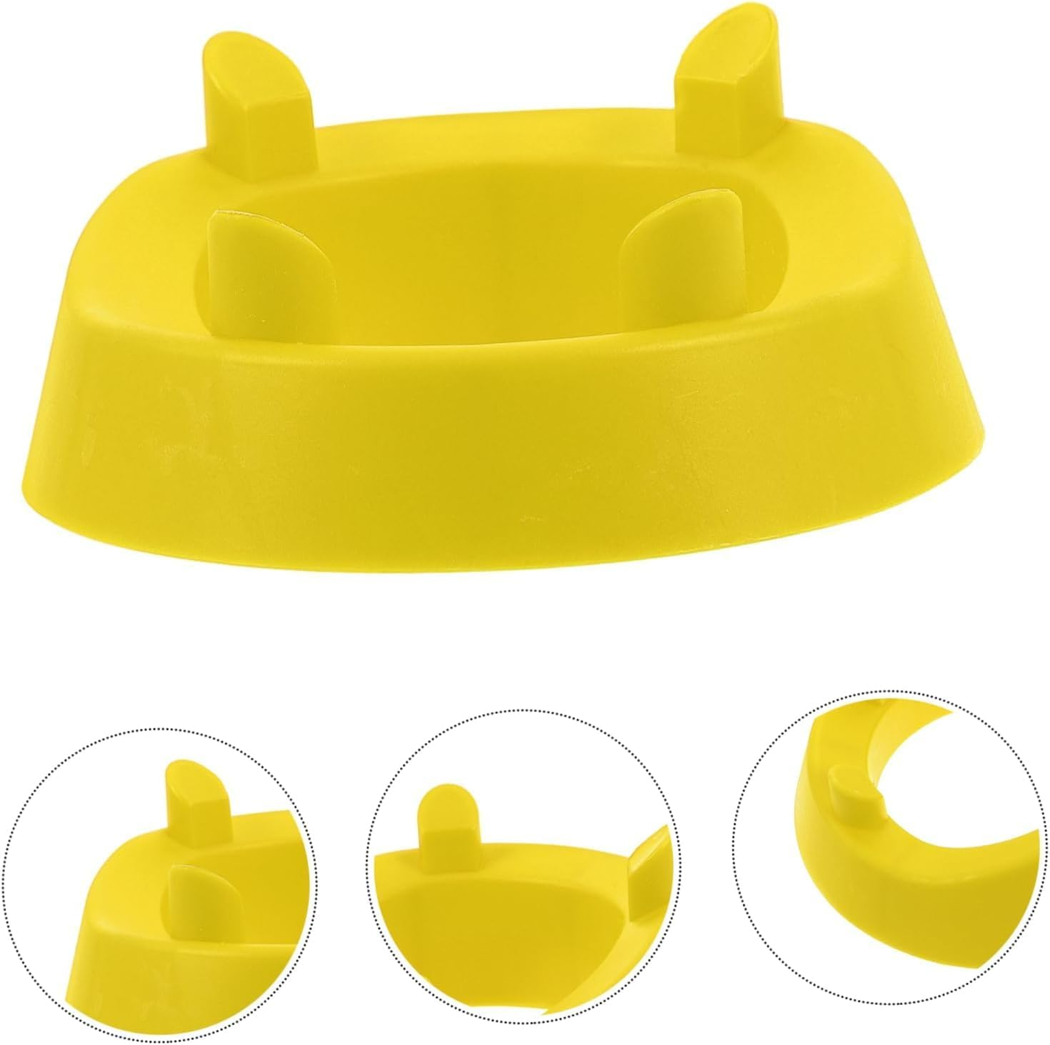 Ksngtixe 2PCS Soccer Ball Holder Stand, Durable Football/Basketball/Rugby Display Rack, Space-Saving Sports Equipment Organizer for Youth & Adults (Yellow) image number 1