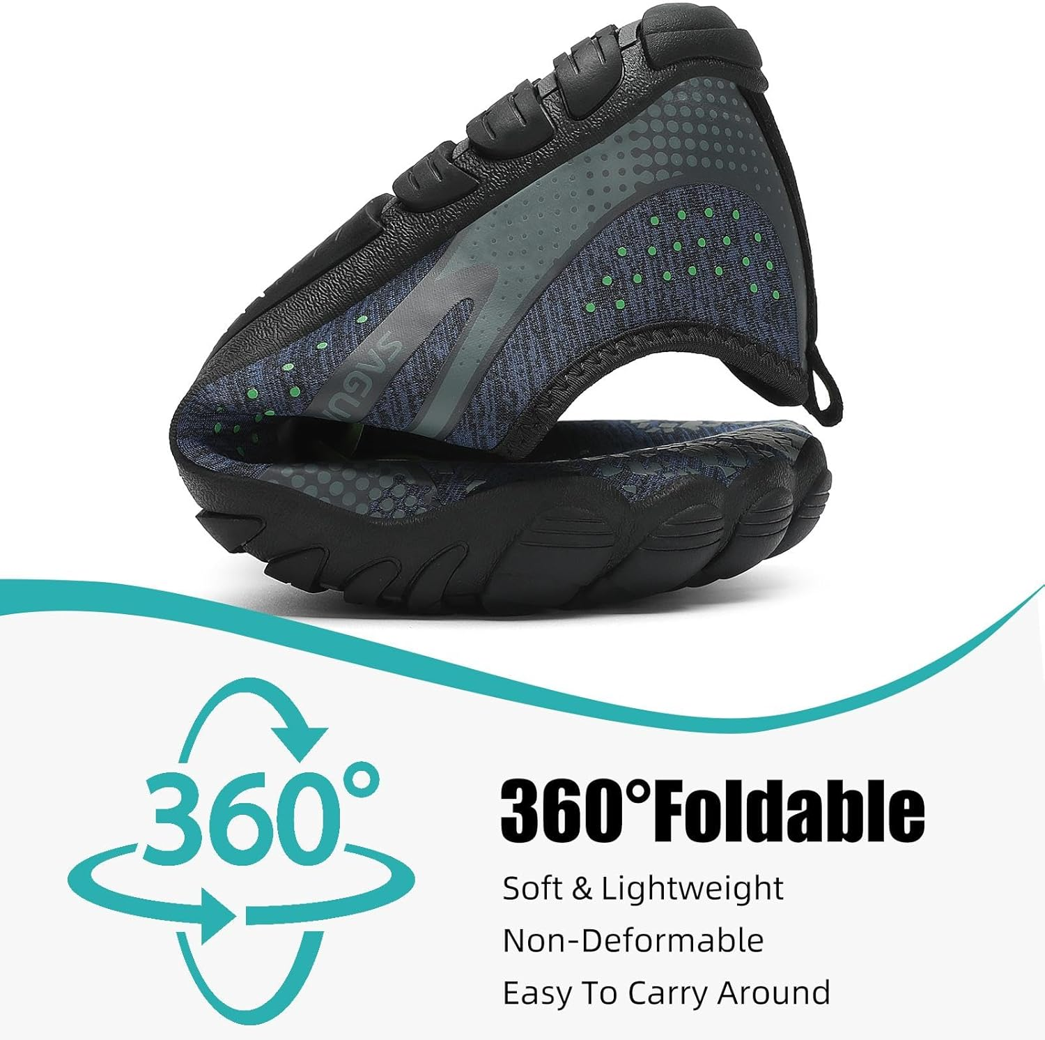 SAGUARO Unisex Barefoot Trail Running Shoes, Lightweight Breathable Five Fingers Water Shoe, Minimalist Athletic Zero Drop 5 Wide Toes Cross Training Sneakers for Gym Beach Kayaking Rowing Jogging image number 4