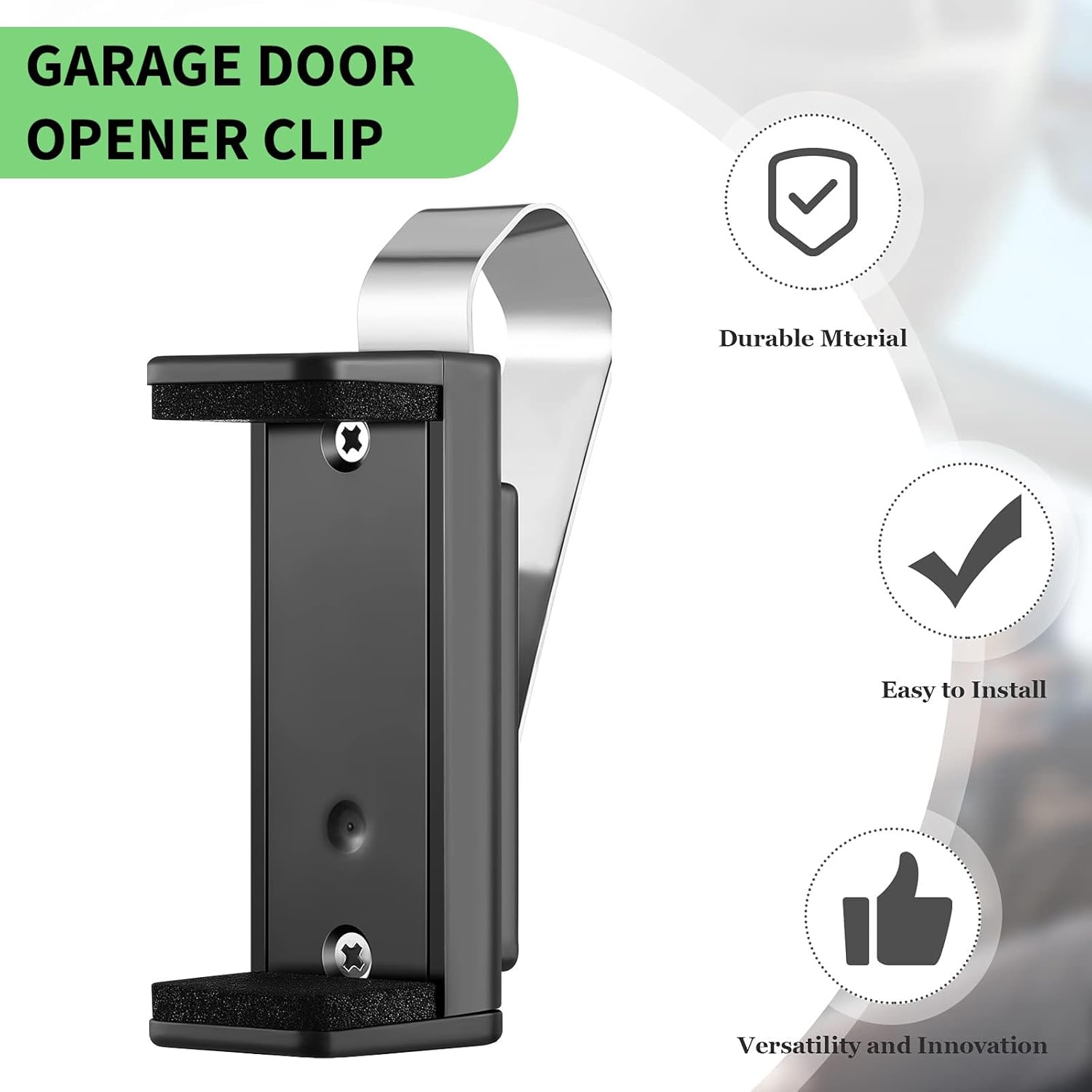 MAEZOE 2 PCS Garage Door Opener Clip for Visor, Universal Car Garage Remote Control Holder, Compatible with Liftmaster, Sears and Chamberlain, Fits for 4.5-6.7Cm Remote Control image number 6