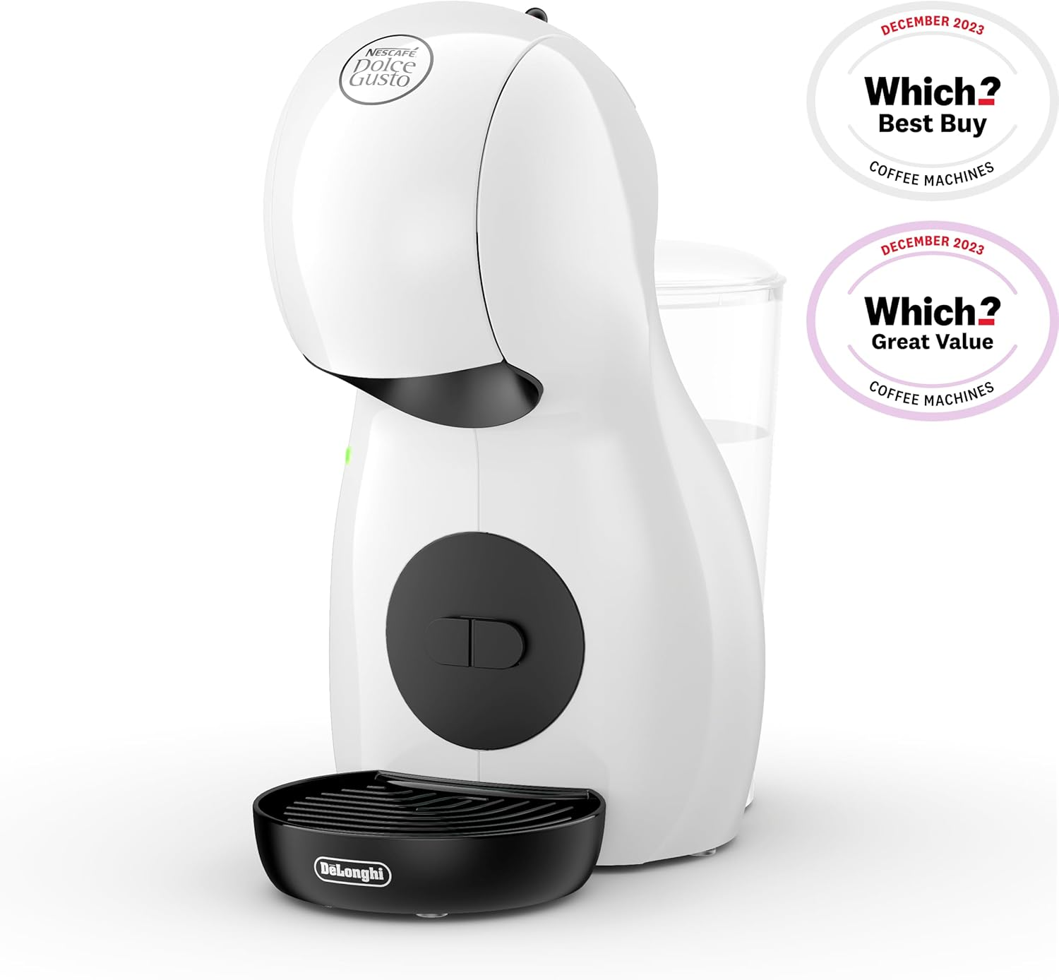 NESCAF&Eacute; DOLCE GUSTO De'Longhi Piccolo XS EDG210.WB Coffee Maker for Capsules, Espresso, Cappuccino and More, EDG210.WB, 0.8 L, Black and White image number 5