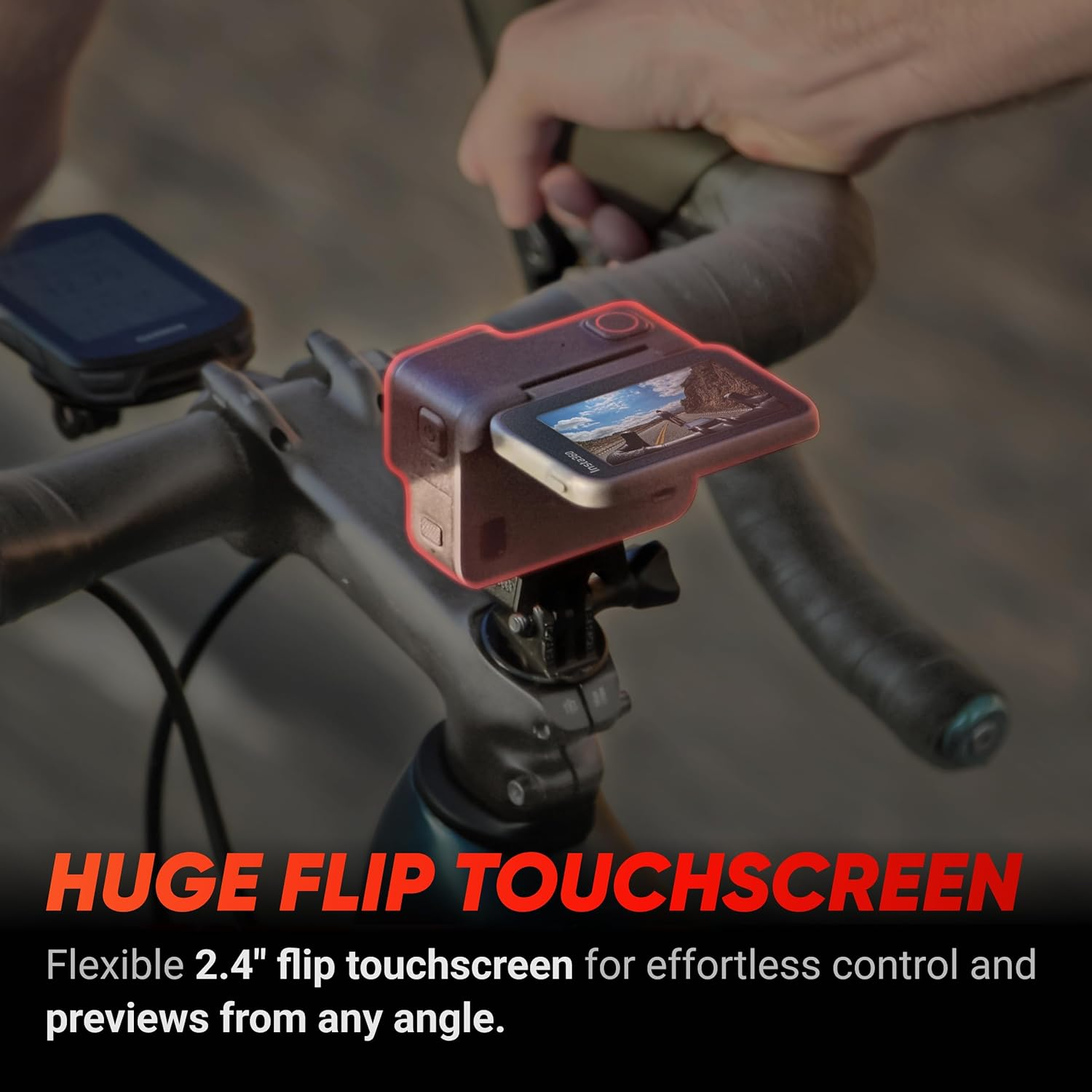 Insta360 Ace Pro - Waterproof Action Camera Co-Engineered with Leica, Flagship 1/1.3" Sensor and AI Noise Reduction for Unbeatable Image Quality, 4K120Fps, 2.4" Flip Screen & Advanced AI Features image number 4