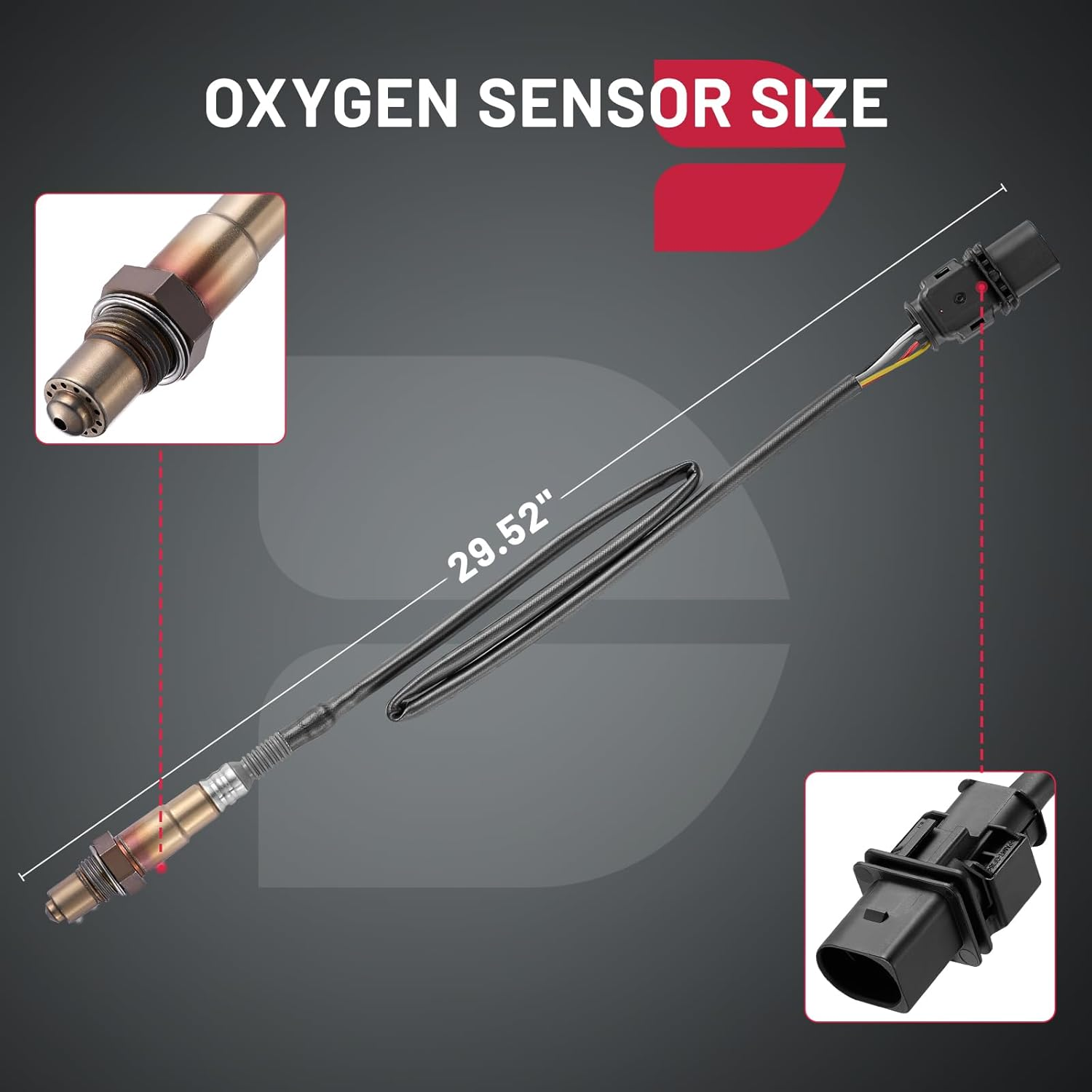 BDFHYK Oxygen Sensor Upstream O2, Compatible with 2012-2018 Kia Rio Soul 1.6L,2012-2017 Hyundai Accent Veloster 1.6L, 234-5055, 392102B210, 392102B410 Replacement 1PCS image number 6