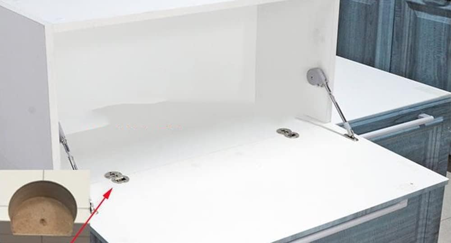 WANLIAN(2 Pieces)-90 Degree Page Turning Axis Adjustable Cabinet Door Concealed Hinge Special Table Drop down Hinge Flush Hinge image number 3