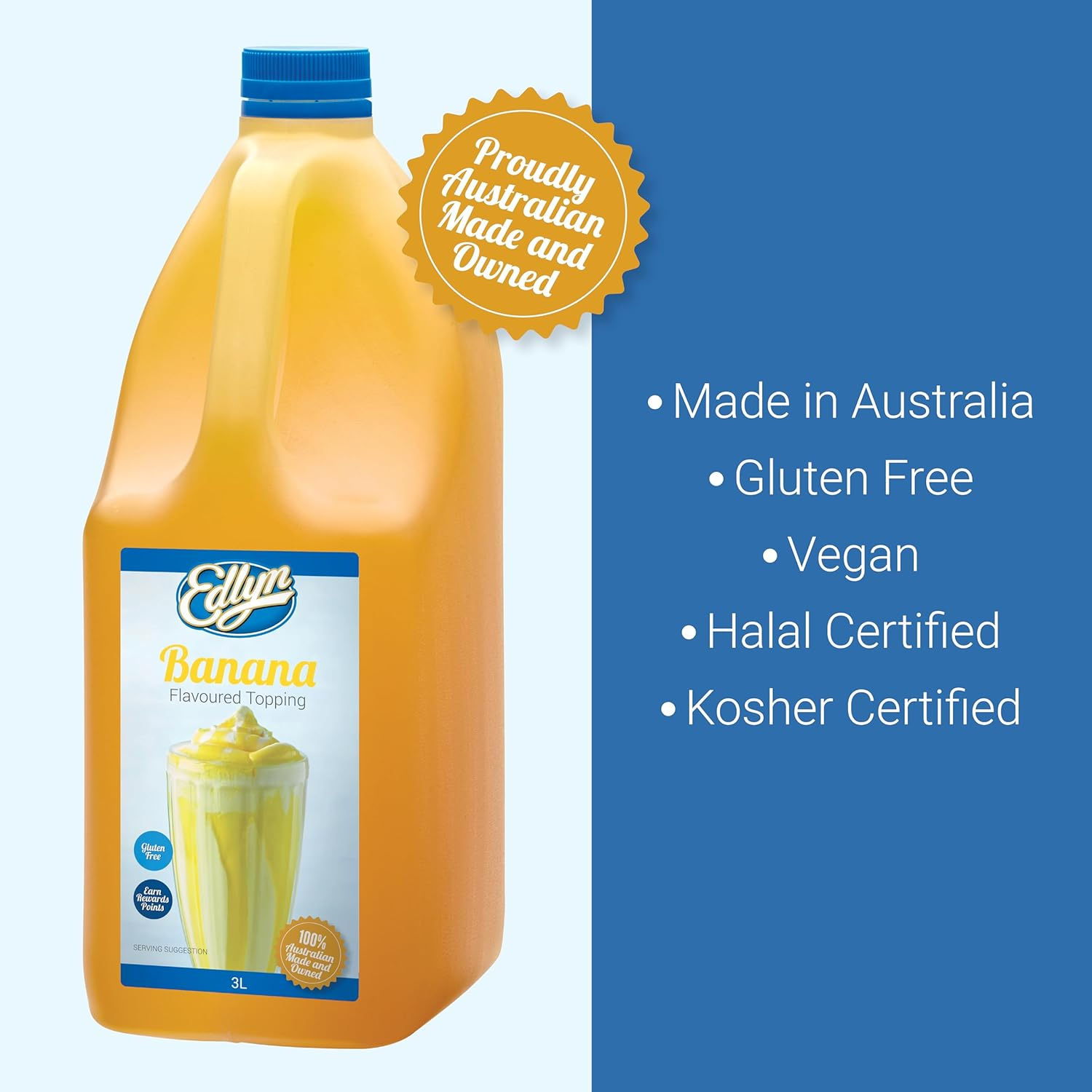 Edlyn Banana Toppings, Yellow, 3 L image number 6