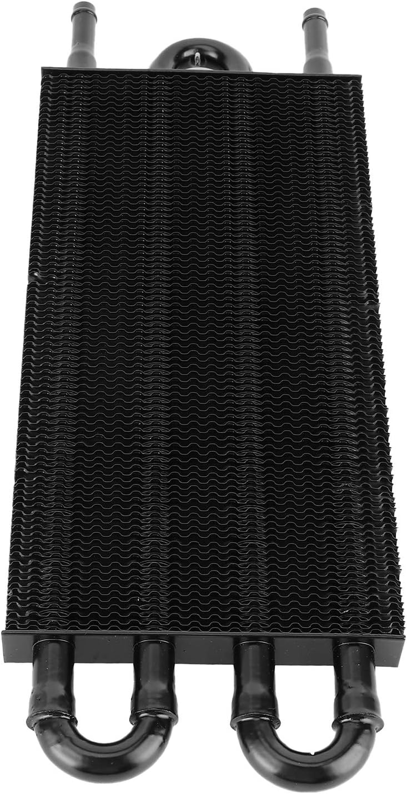 Aluminum Oil Cooler for Transmission and Power Steering Cooling, 4 Rows Black Radiator for Auto Vehicles image number 6