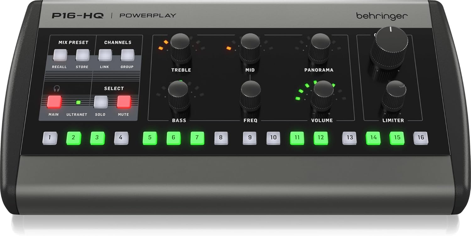 Behringer P16-HQ POWERPLAY 16-Channel Personal Monitoring Mixer image number 2