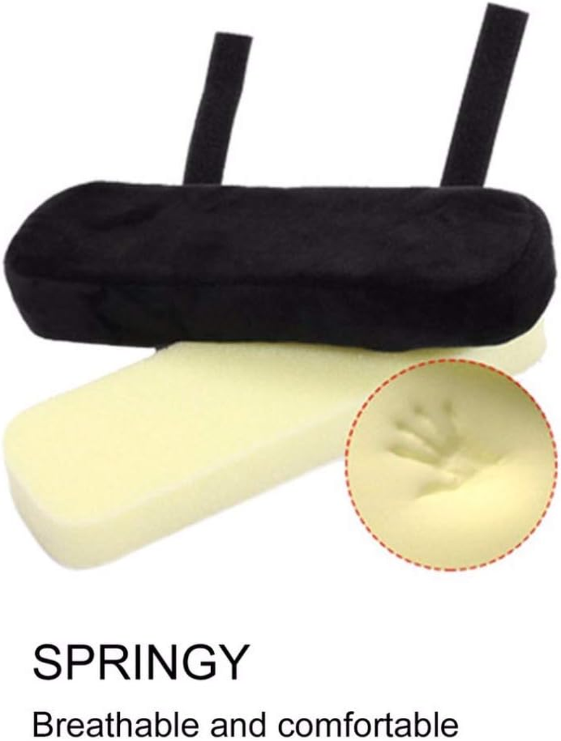 Traderplus 2 Pcs Memory Foam Chair Armrest Pads Cushion Cover Elbow Pillow for Forearm Pressure Relief