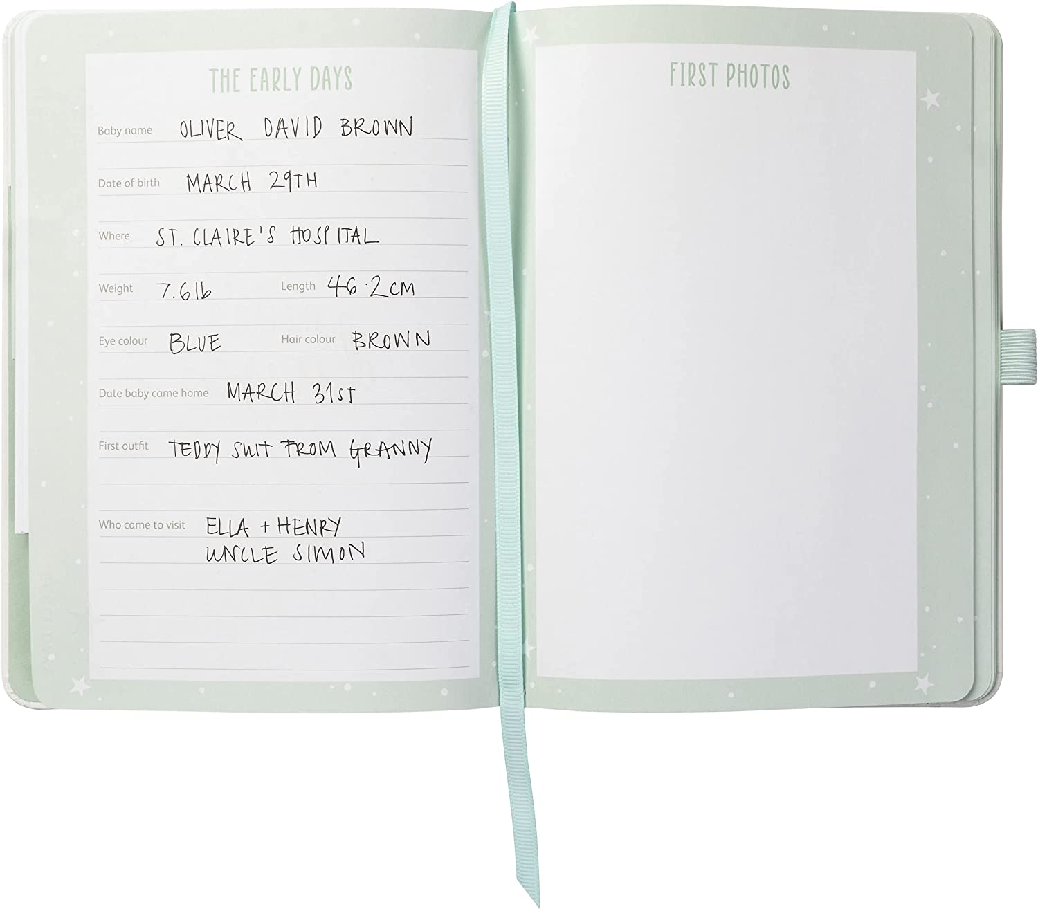 Busy B Baby B Pregnancy Journal with Diary, Notebook and 4 Storage Pockets - Cream, Neutral image number 5