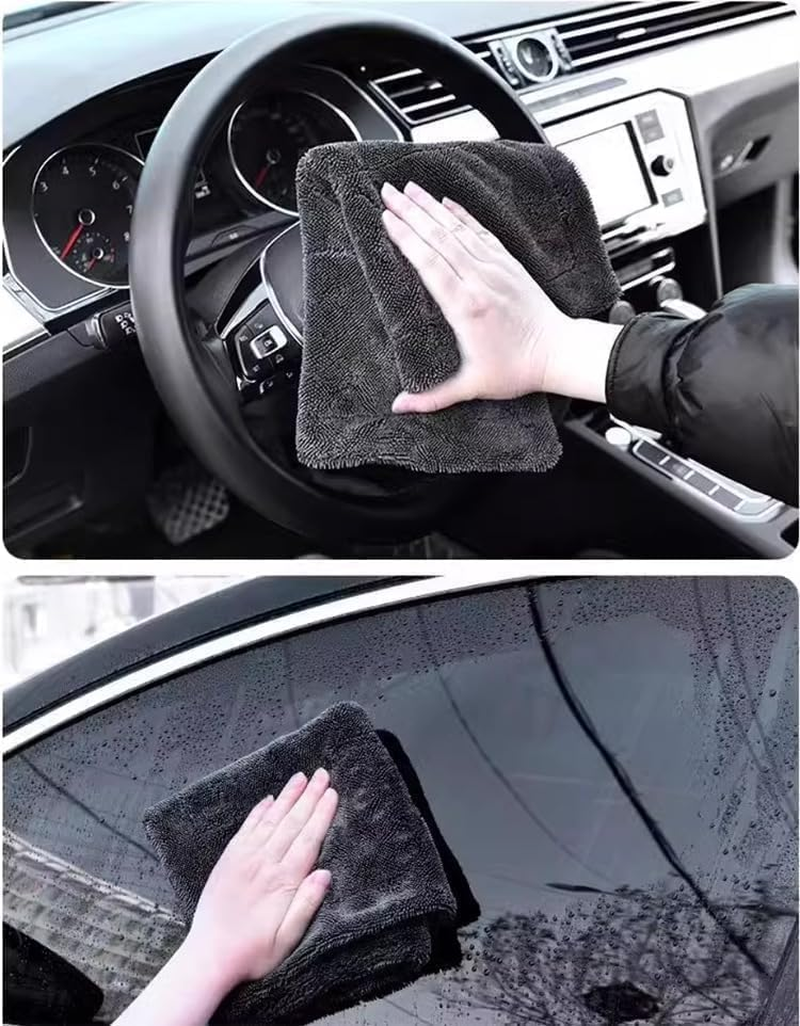 Recyclable Silicone Window Squeegee Kit,Window Cleaning Kit & Window Squeegee Cleaner Kit with Silicone Squeegee and Microfiber Scrubber,For Shower Glass, Mirror, Door, Car (Green) image number 3