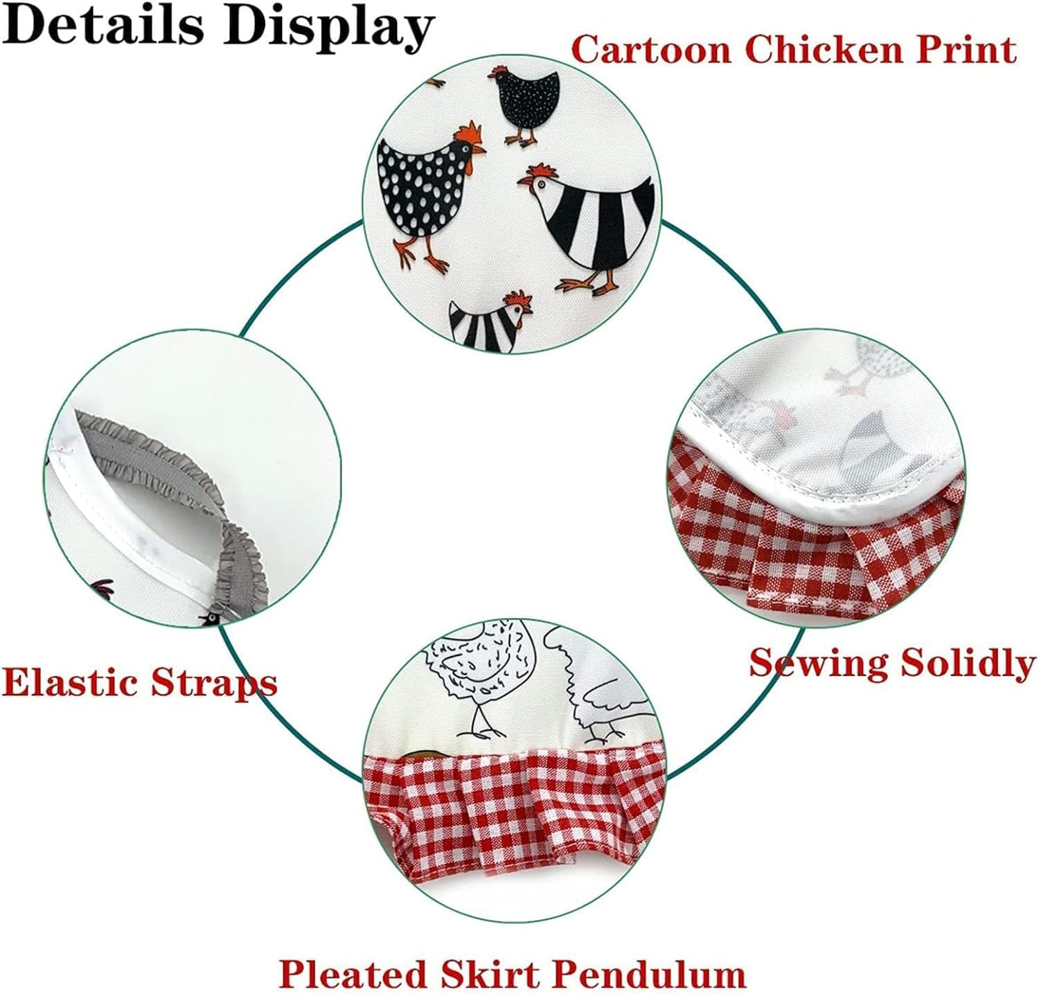 Chicken Saddles Hen Apron with Elastic Strap,2Pcs Standard Chicken Saddle Hen Apron with Elastic Straps Back Wing Protector, Chicken Saddle for Hens,Chicken Saddle Hen Aprons Jacket Straps Hen Apron