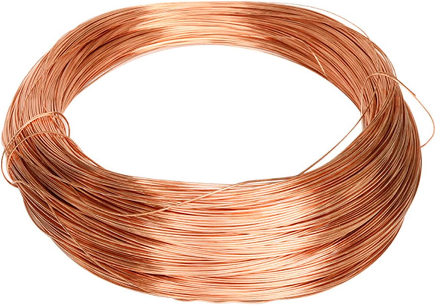 Round Pure Copper Wire Solid Bright Bare Copper Wire Diameter 1Mm (19 Gauge), Length 25M/82Ft for Jewellery Craft image number 4