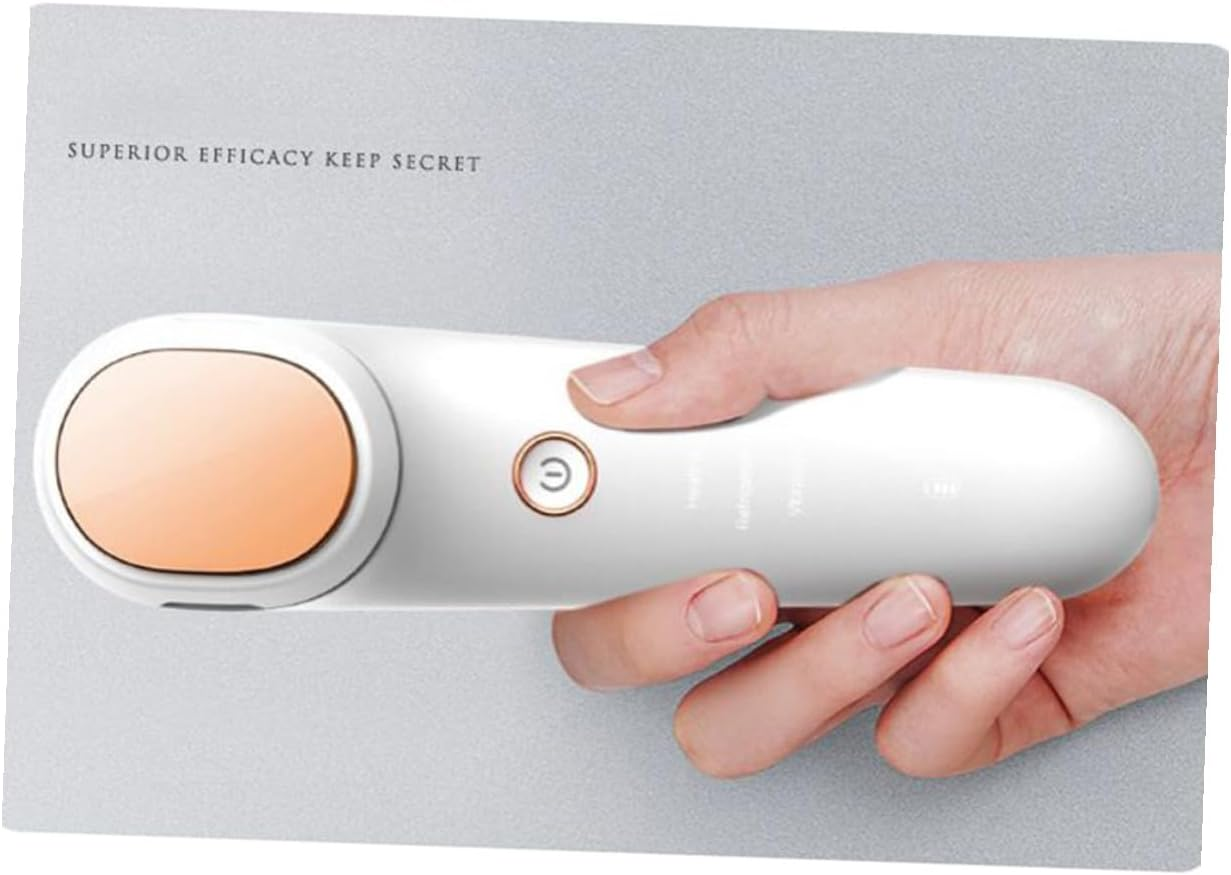 Iplusmile Cold Hot Compress Beauty Apparatus Face for Women USB Rechargeable Facial Massage Instrument with Hot Compress Cold Press High Frequency and for Pore Cleaning and Skin Hydration image number 4