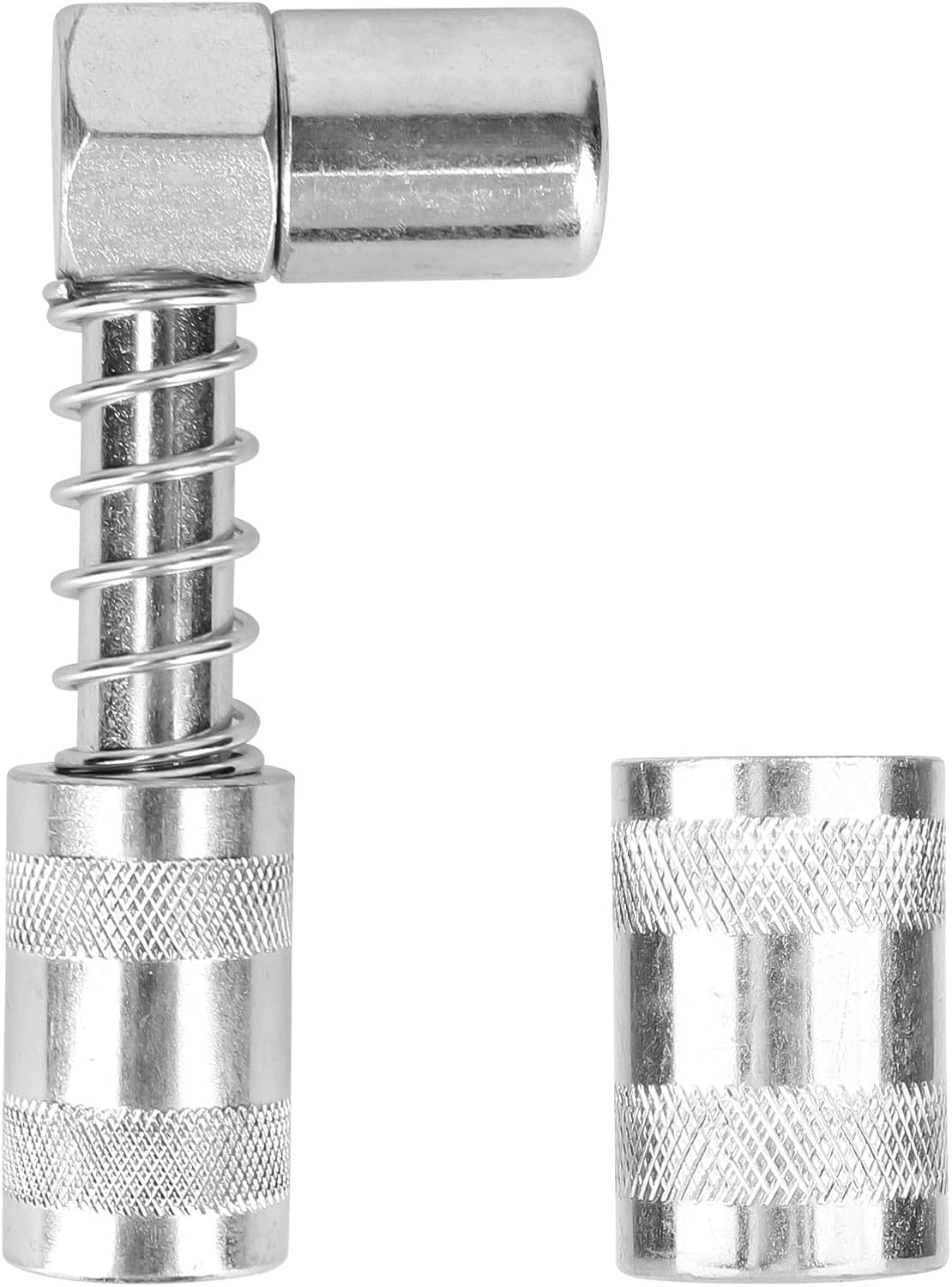 90 Degree Grease Gun Coupler, 90 Degree Grease Gun Adapter Tip Accessory Gear Oil Connector Adapter Fitting in Tight Spaces for Car Truck Maintenance image number 6