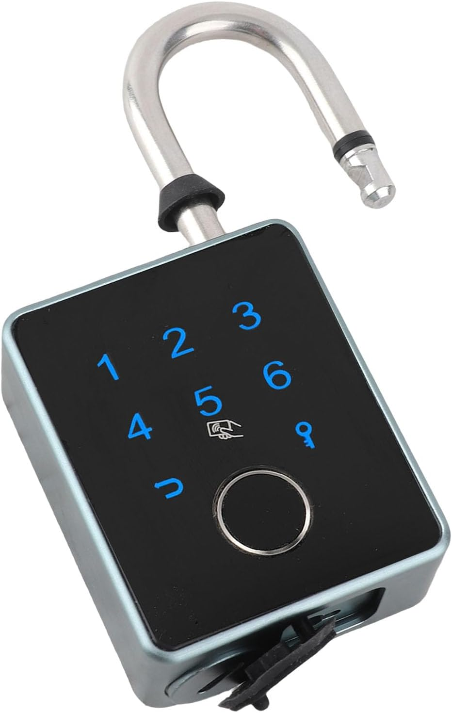 Fingerprint Padlock - Aluminium Alloy Smart Keyless Fingerprint Lock with 5 Unlocking Methods, Safety Locker Biometric Lock for Gym School Office (For Tuya APP) image number 4