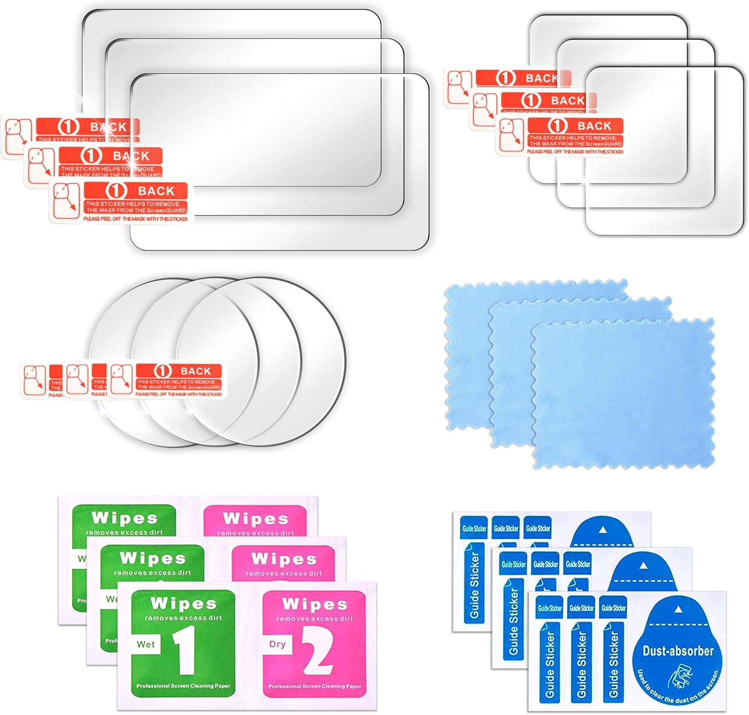 Fitstill 10PCS Screen Protector Appliable for DJI Osmo Action 6,Ultra HD 0.3Mm Tempered Glass,9H Hardness Scratch Resistant Anti-Fingerprint Bubble Free Action6 Camera Accessories Kit image number 6