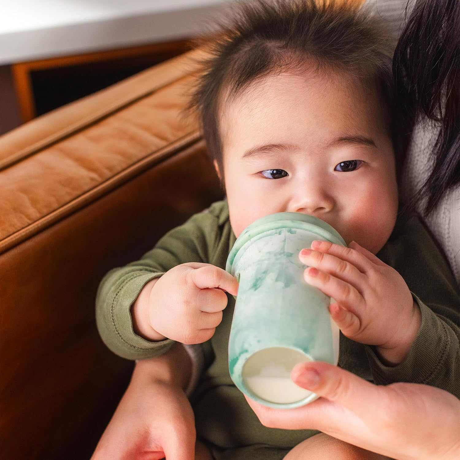 Boon Nursh Bottle, 8 Oz Capacity, Mint Tie Dye image number 5