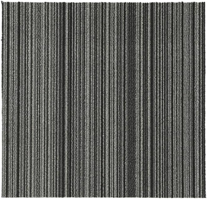 Marlow 20X Carpet Tiles Area Rugs 5M2 Box Heavy Commercial Retail Non-Slip Backing Protector Mat Office Home Flooring Soft Mildew Stain Resistant(Black)