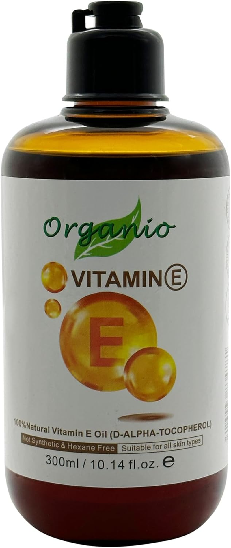 Natural Vitamin E Oil 100% Pure - (87% D-Alpha Tocopherol) Very Thick Oil (200Ml, without Pump)
