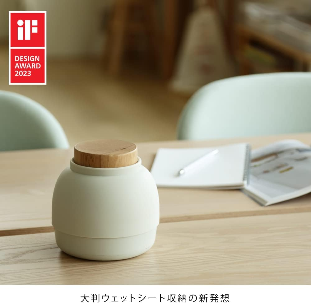 Ideaco Mochi Moco Wet Tissue Case, Sand White image number 3