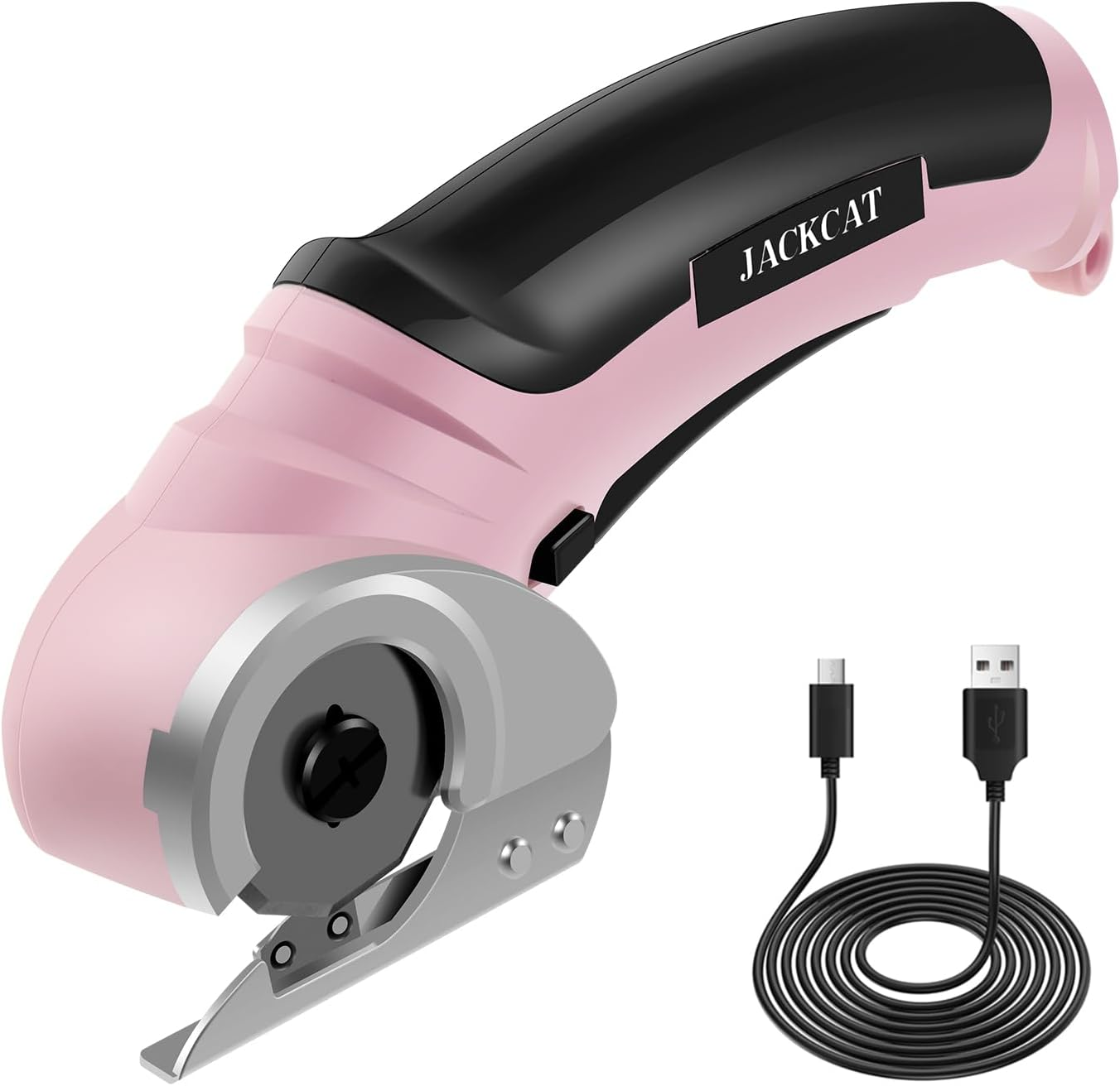 Cordless Electric Scissors, Rechargeable Cardboard Cutter Tool, Fabric Scissor with Safety Lock, Multipurpose Cardboard Box Cutter, Power Rotary Cutter for Cardboard Leather Plastic Mat Felt