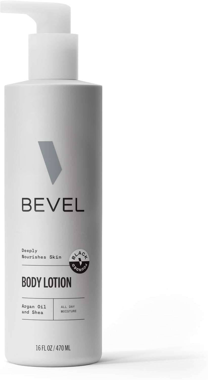 Bevel All Day Body Lotion for Men with Shea Butter and Argan Oil, Lightweight Formula Softens and Smoothes Skin, 16 Oz (Packaging May Vary) image number 3