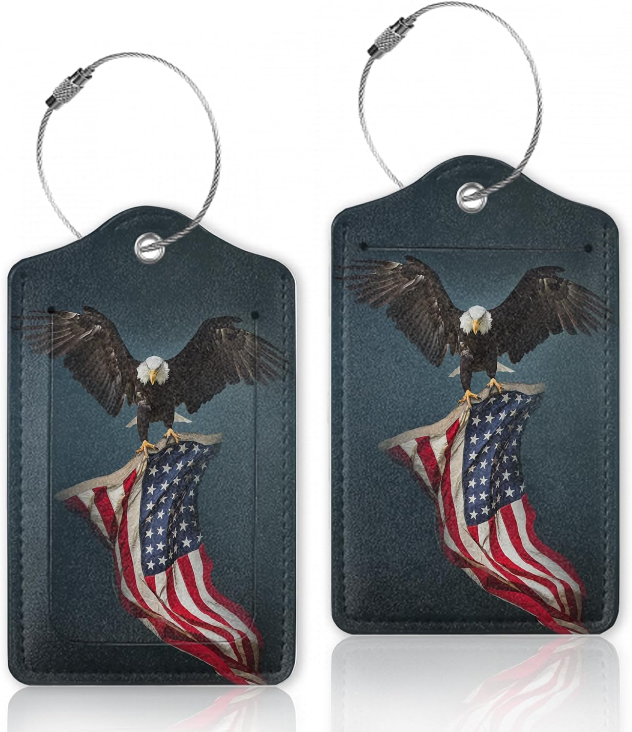 Dachshund Dog Paws Luggage Tags for Suitcase,Luggage Tag with Stainless Steel Loop Privacy Cover ID Label Travel Bag Luggage Identifiers for Women Men Travel,Set of 2